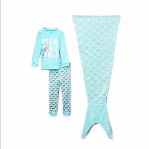 3pc mermaid pjs 3T